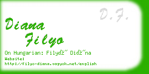 diana filyo business card